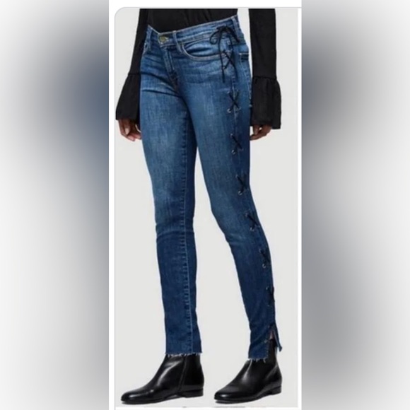 Frame Le De Jeanne Lace Up Jeans Size 28. NWT - Picture 1 of 9